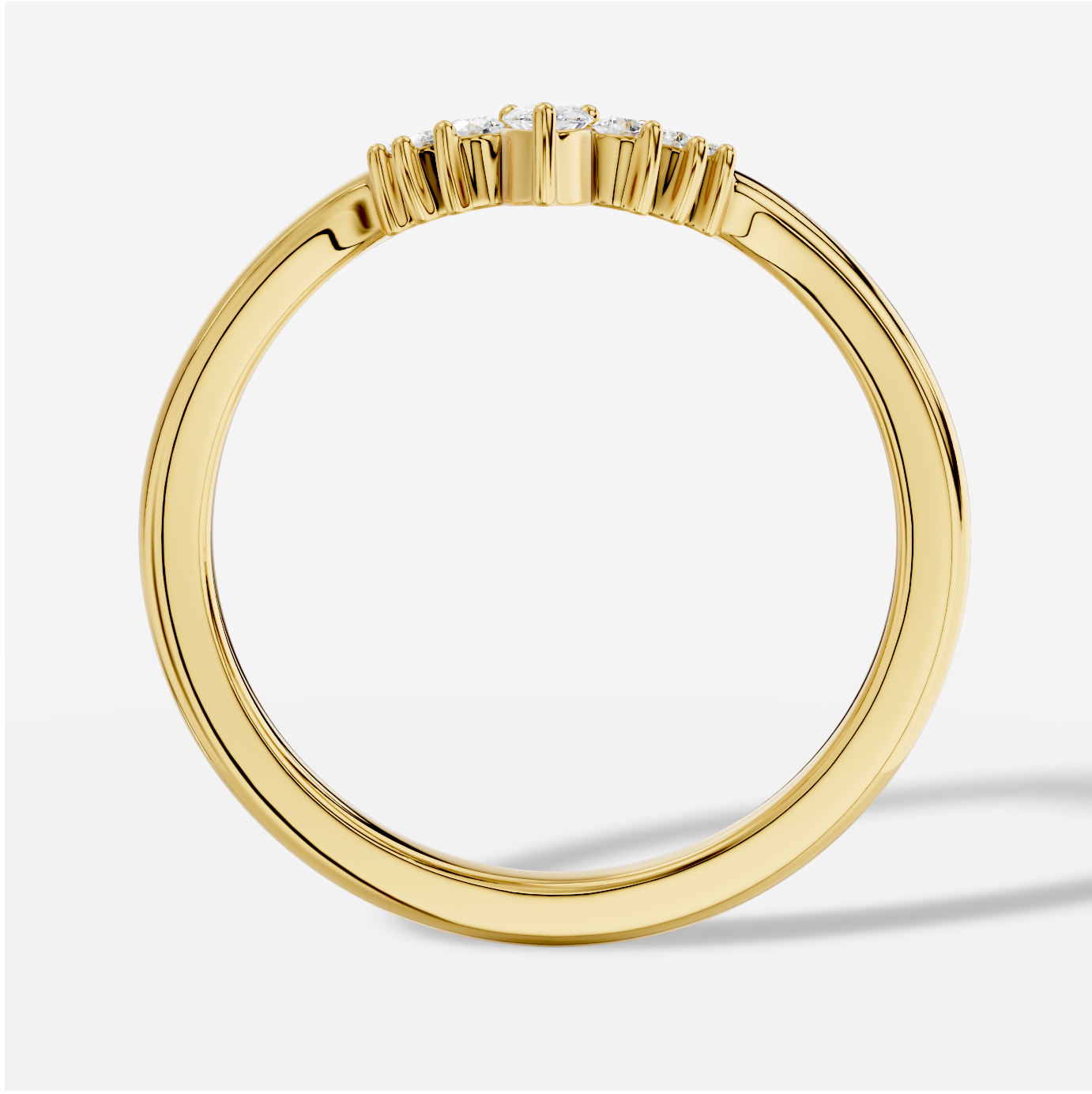 Pear Diamond Ring in 18K Yellow Gold - 图片 6