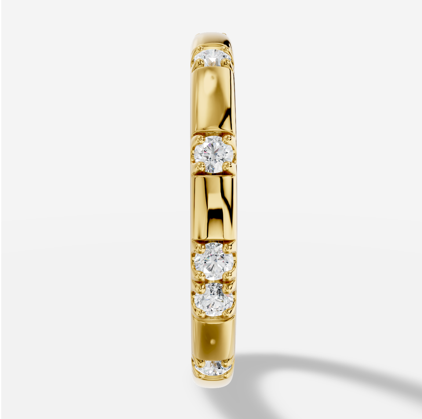 Round Diamond Ring in 18K Yellow Gold - 图片 4