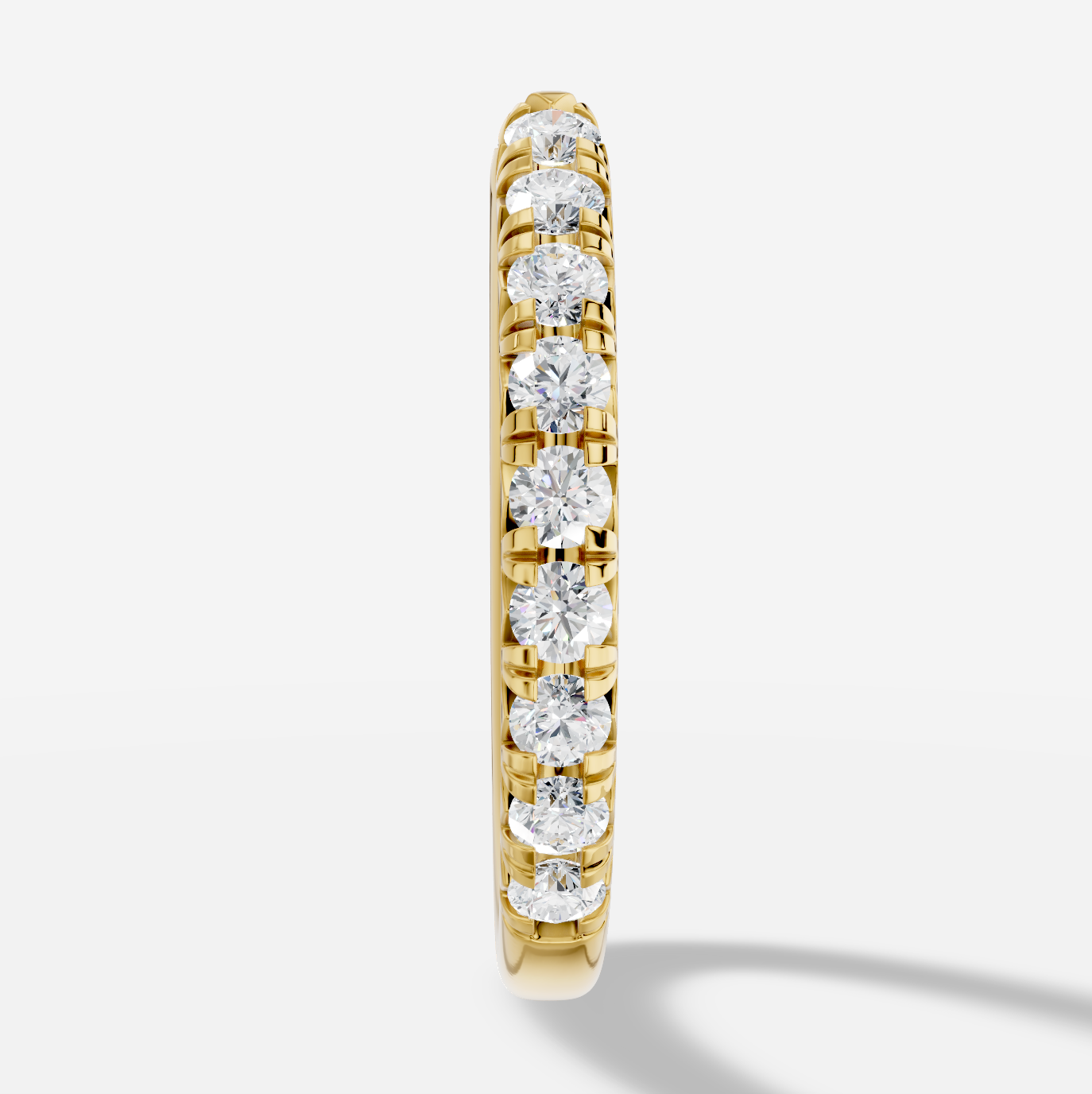 Round Diamond Ring in 18K Yellow Gold - 图片 3