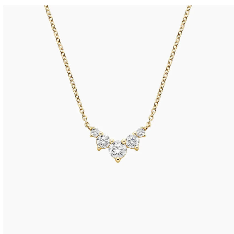 Diamond Pendant  in 18k Yellow Gold